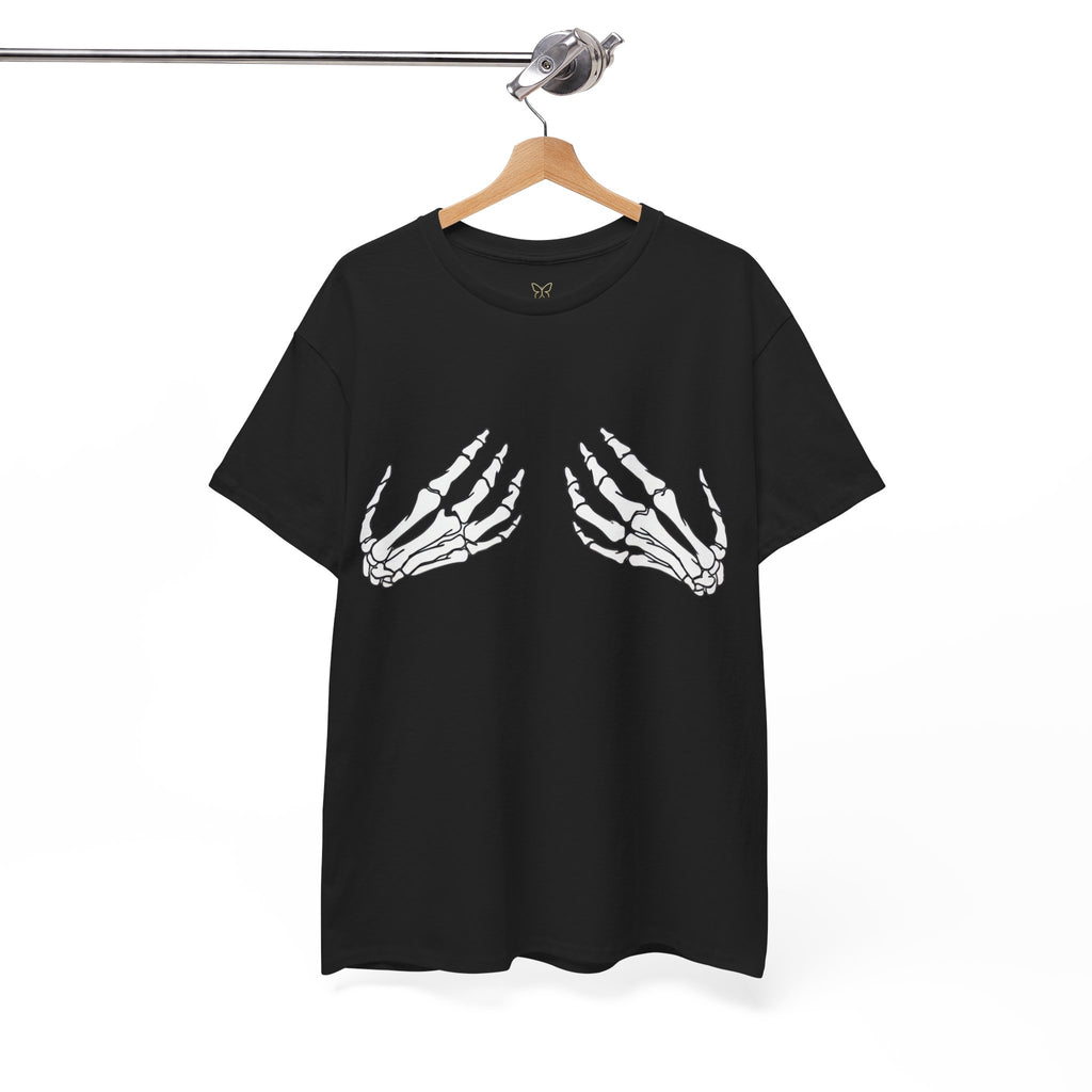 Skeleton Hands Unisex Heavy Cotton Tee - Spooky & Fun Graphic Shirt